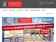 Tablet Screenshot of fabers.co.nz